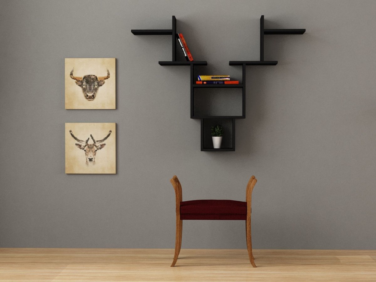 Вертикальные полки на стену