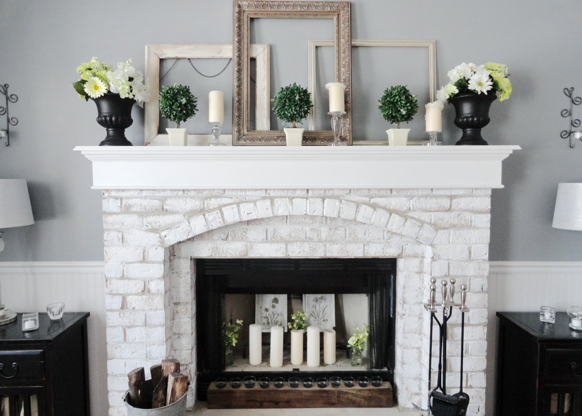 Отделка камина