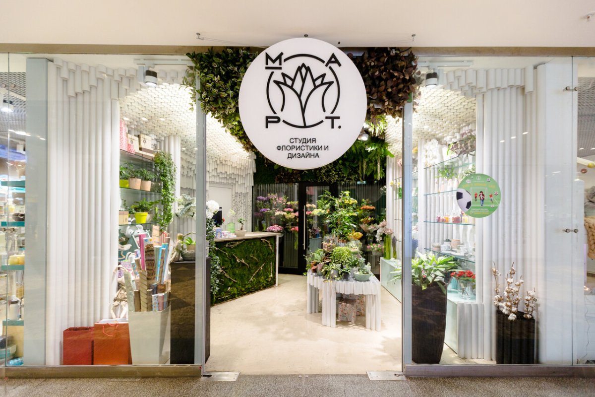 Вывеска цветочного салона