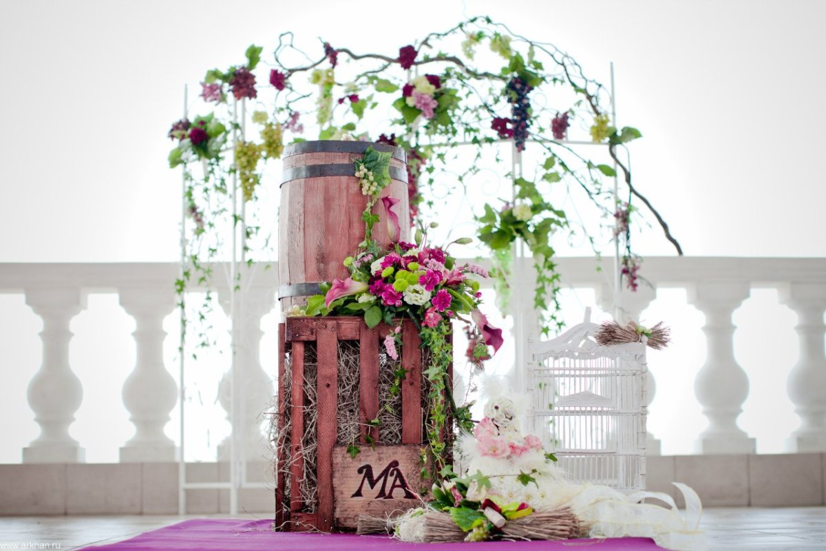Свадьба в стиле эко рустик