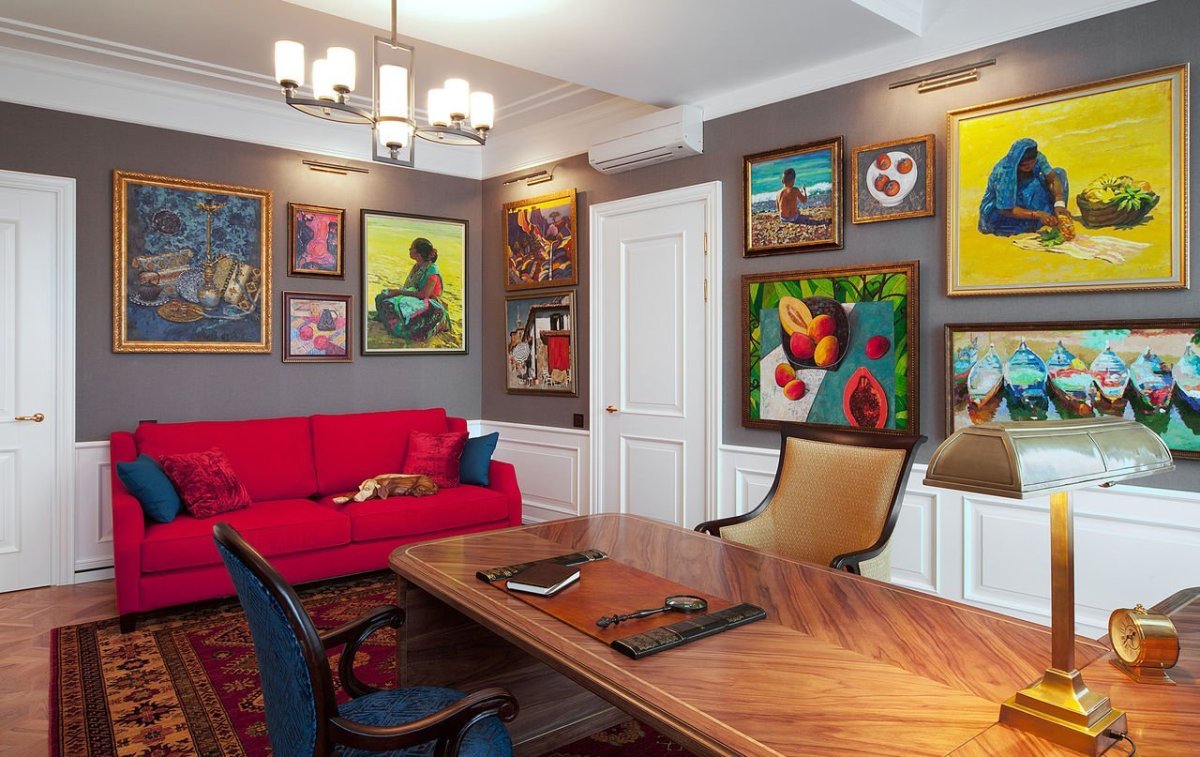 Расположение мебели в кабинете руководителя