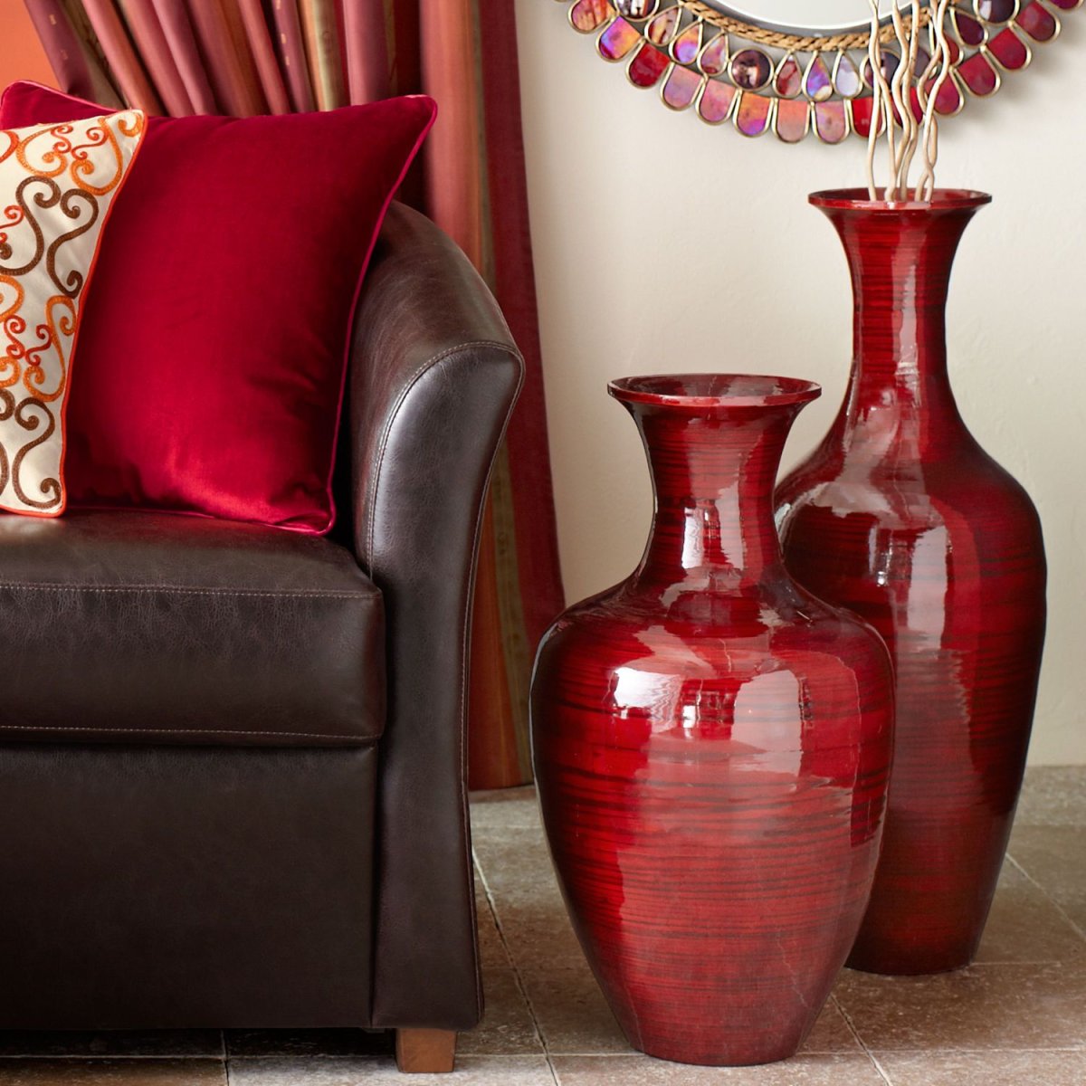 Напольные вазы для интерьера