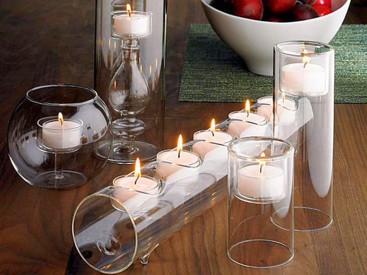 Чайные свечи в интерьере