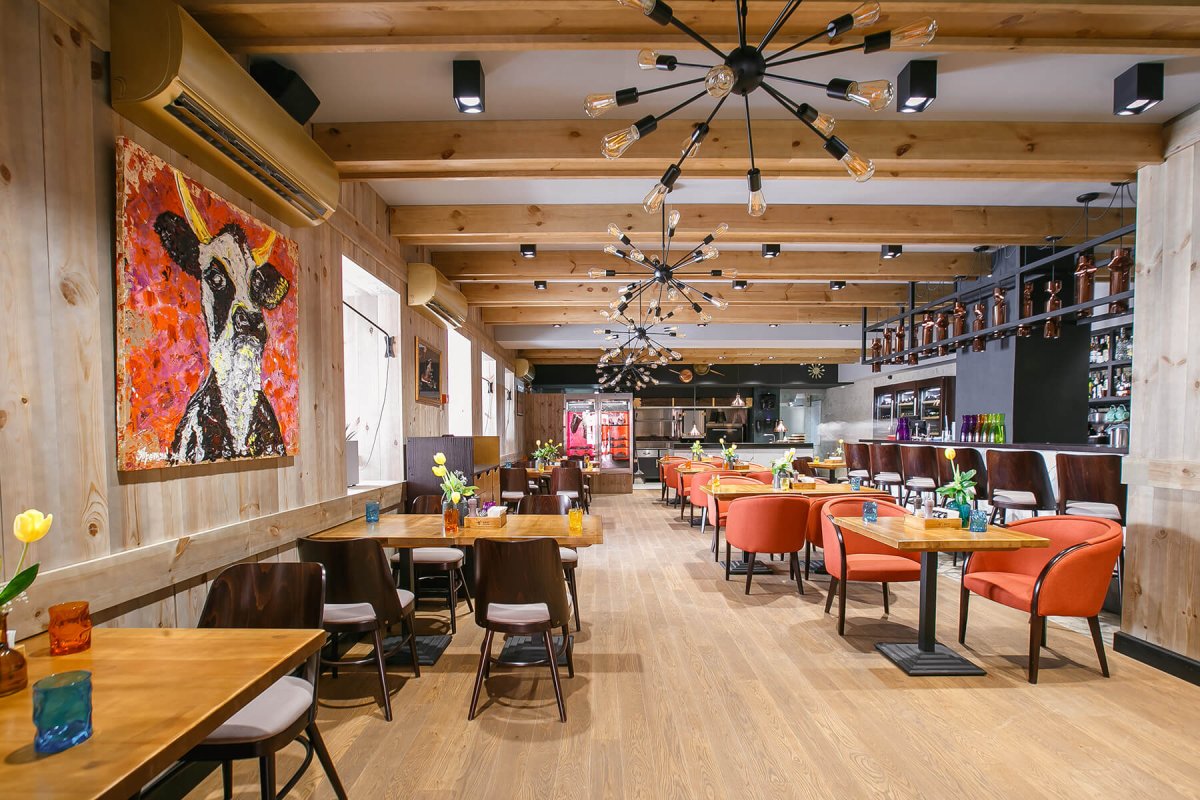 Интерьер мясного ресторана