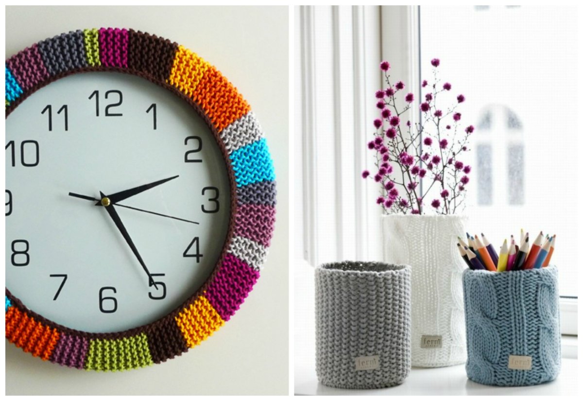 Вязаные игрушки в интерьере