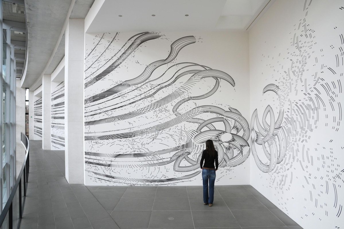 Горизонтальные полосы в интерьере