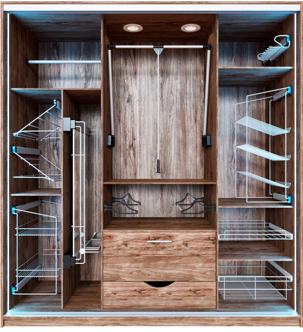 Наполнение шкафа в прихожей