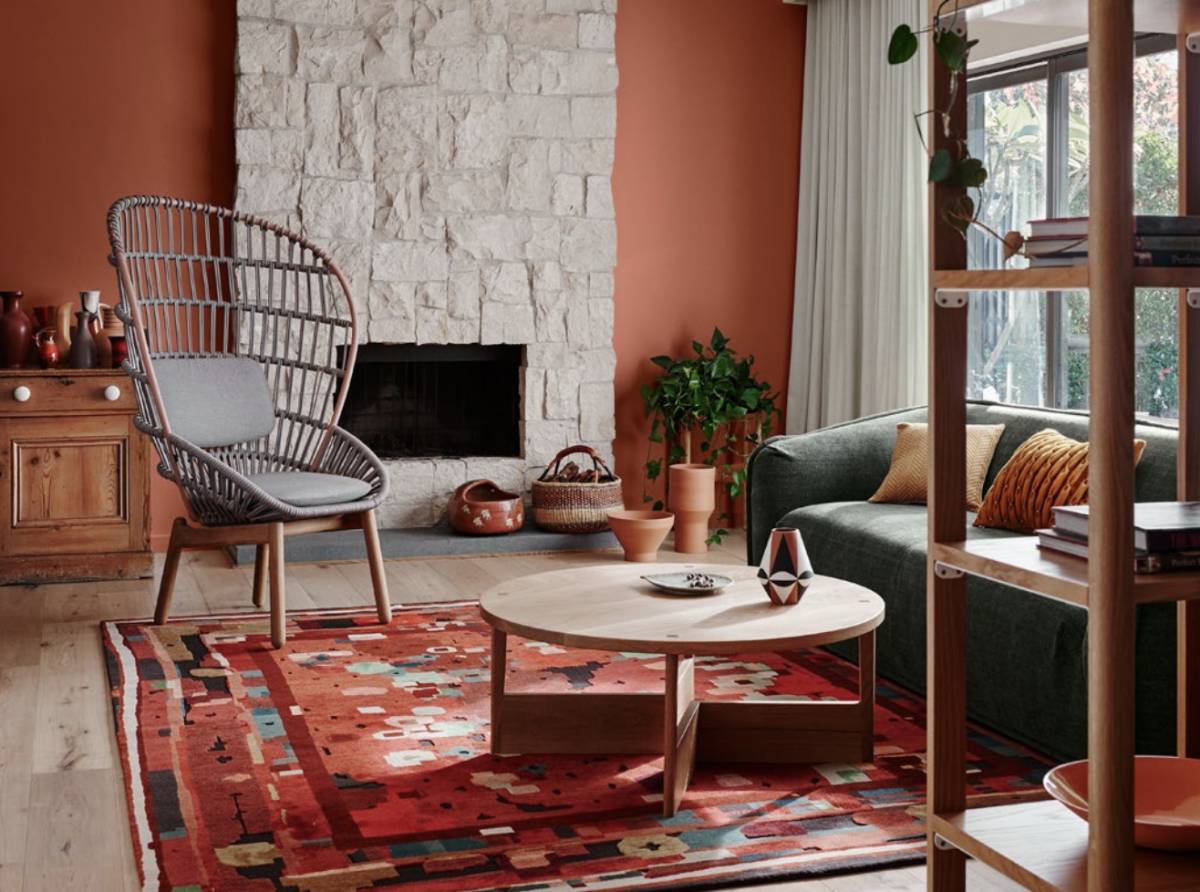 Терракотовая и серый