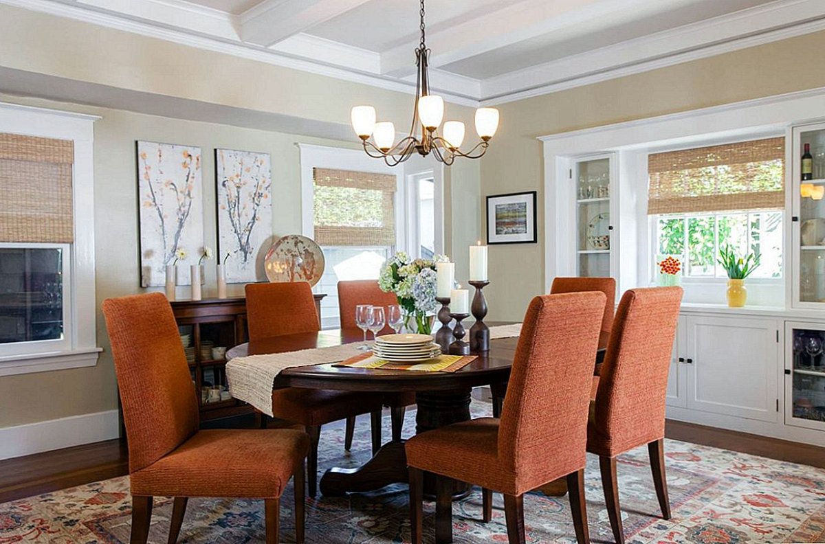 Терракотовый цвет в интерьере кухни