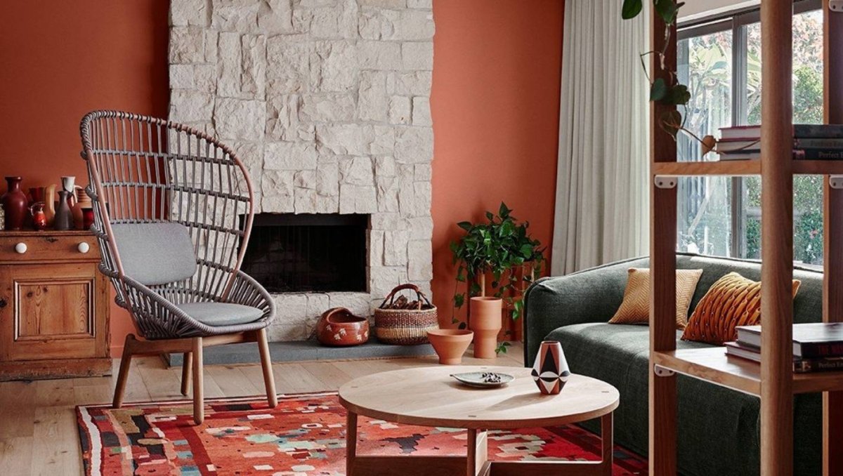 Терракотовый цвет в интерьере