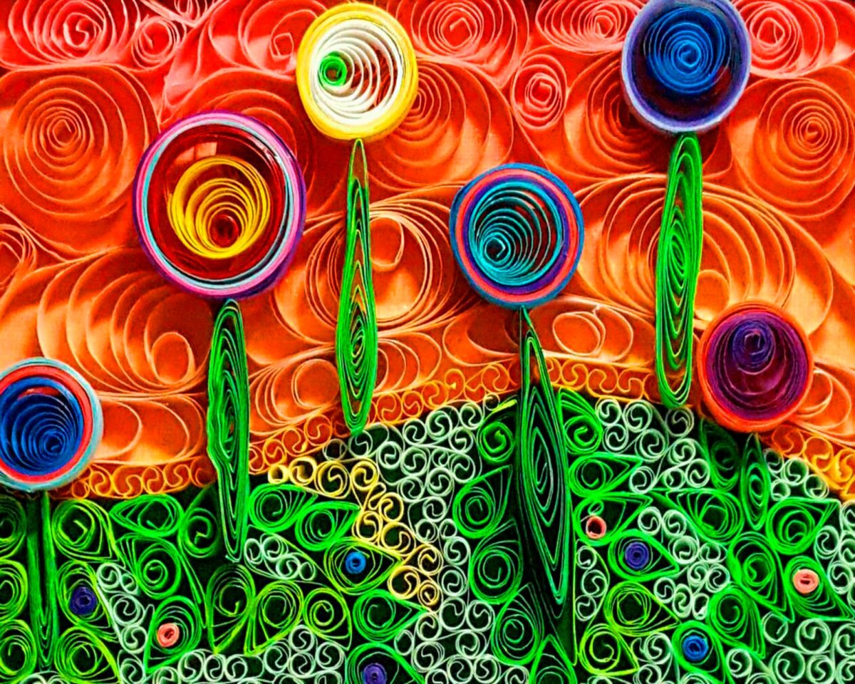 Квиллинг фонтан