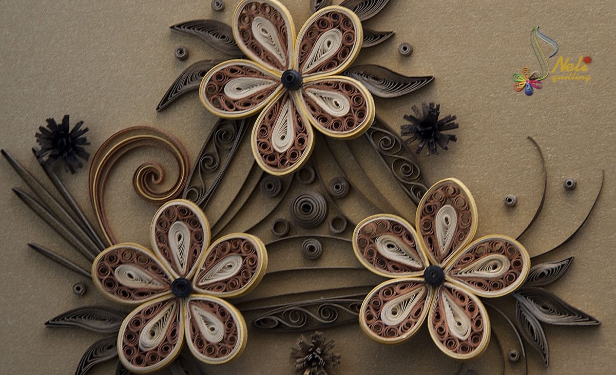 Квиллинг синий