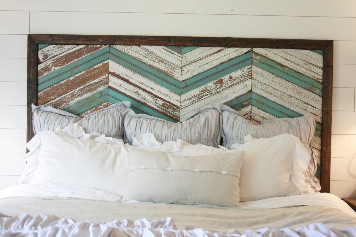 Акцентная стена в спальне