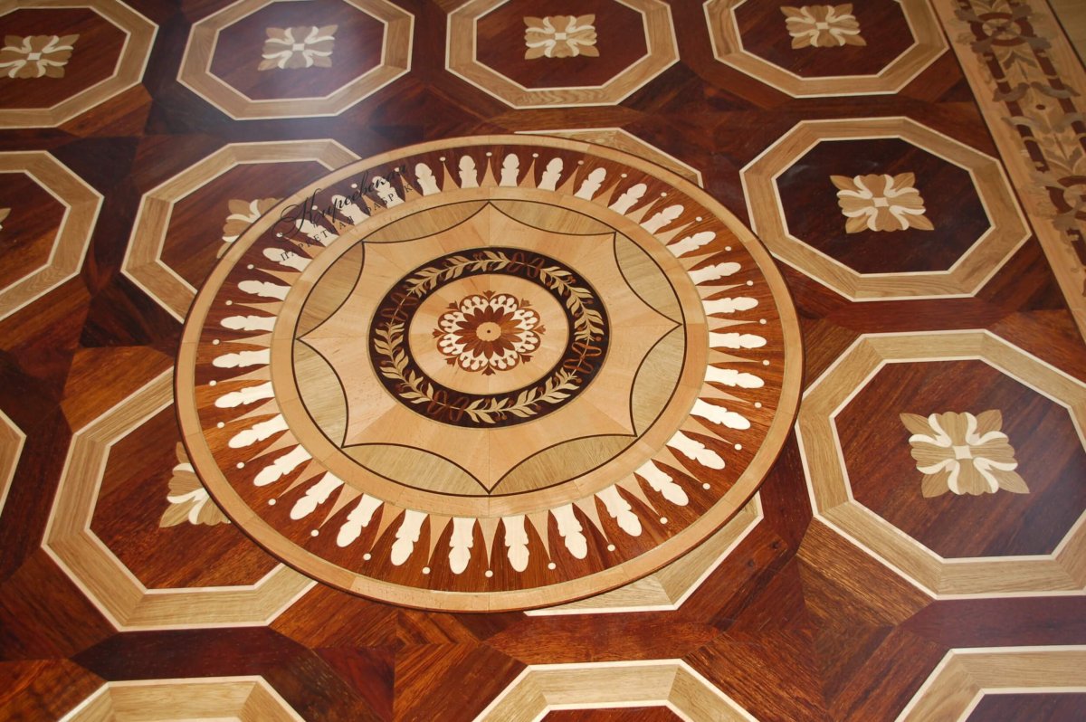 Художественный паркет в интерьере