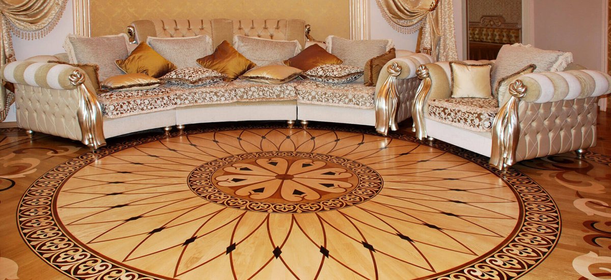 Художественный паркет в интерьере