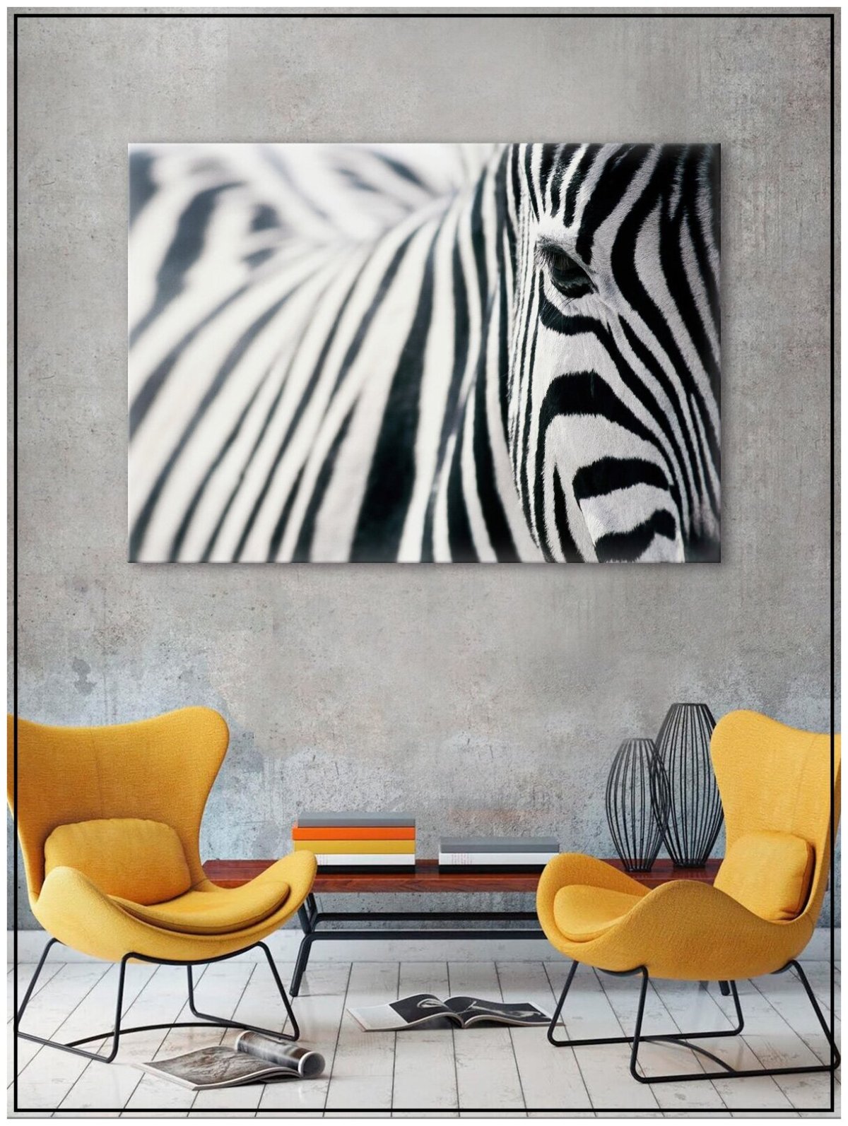 Интерьерное панно зебры
