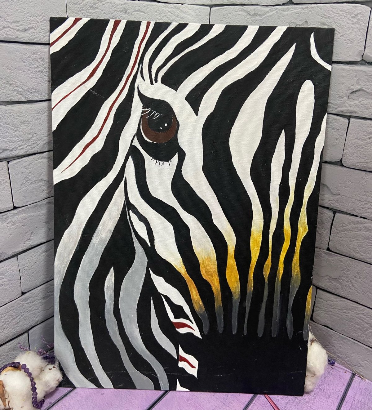 Стена под зебру