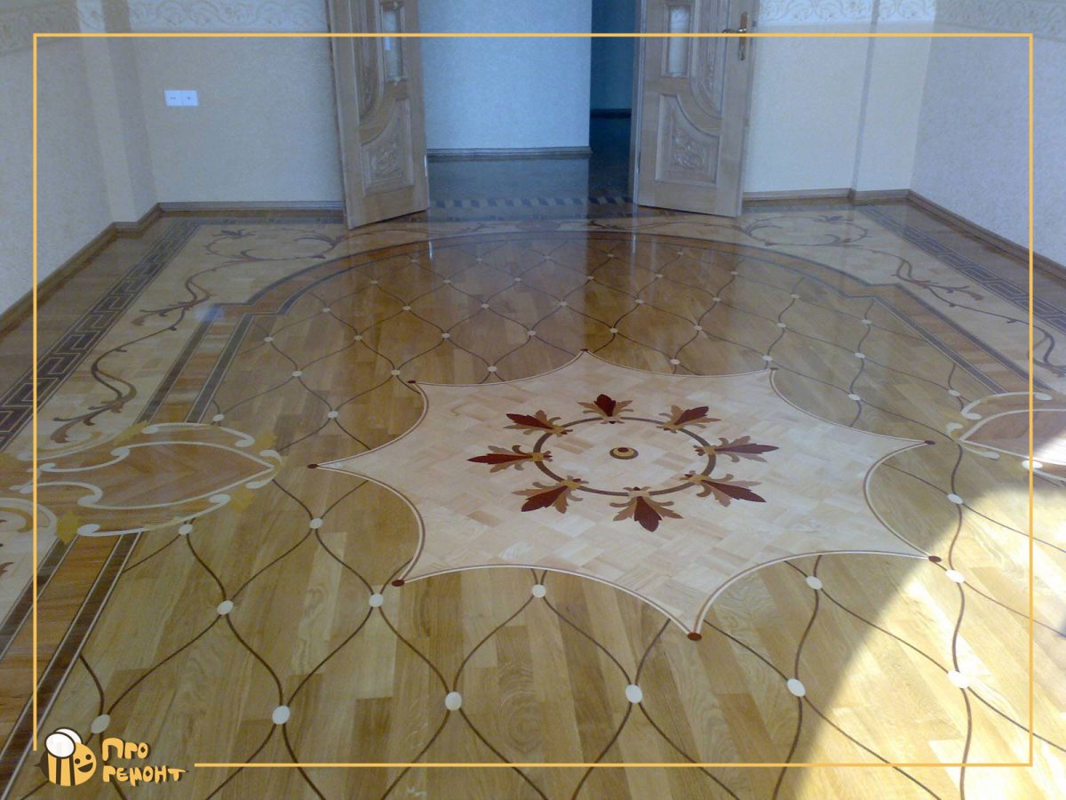 Наливной пол паркет