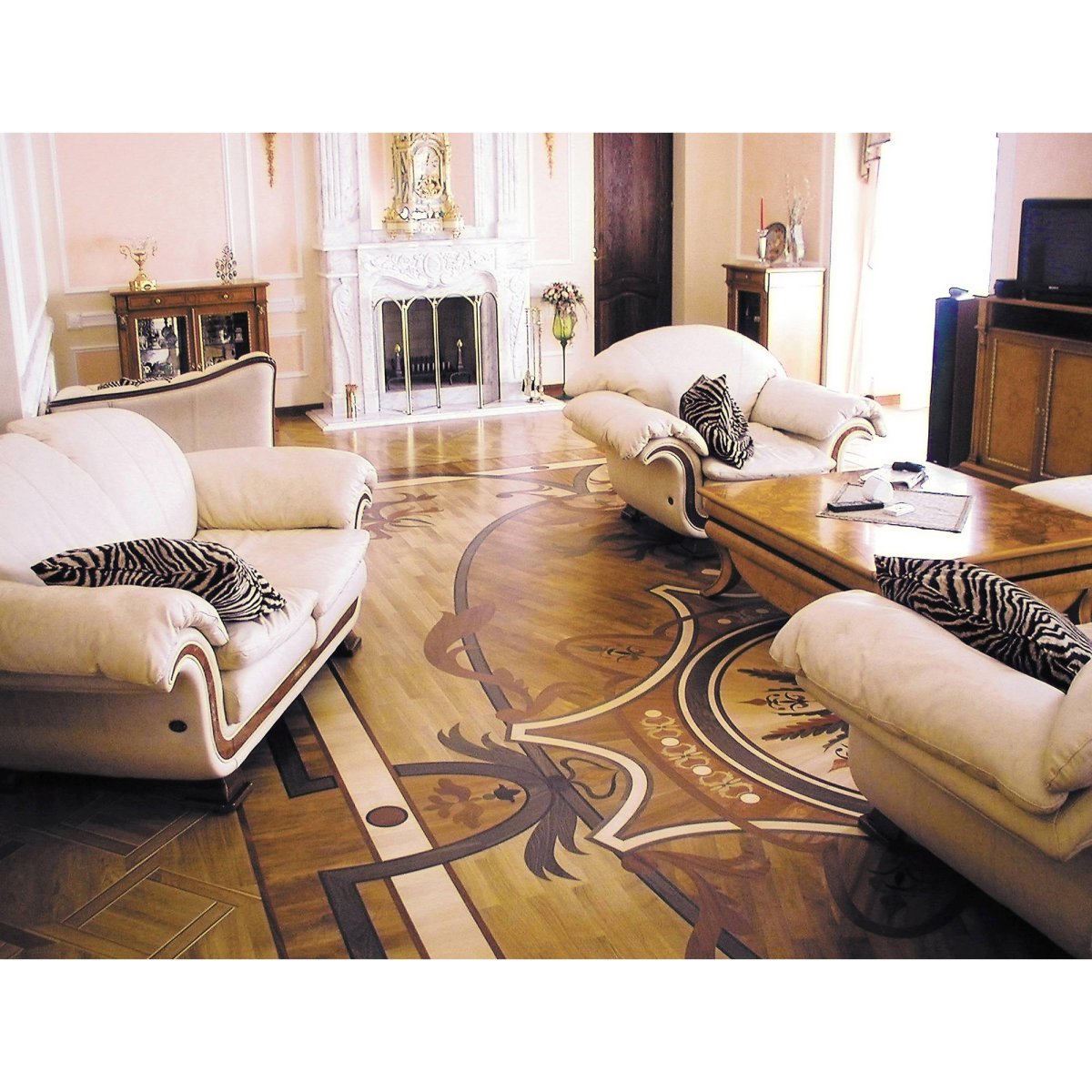 Художественный паркет в интерьере