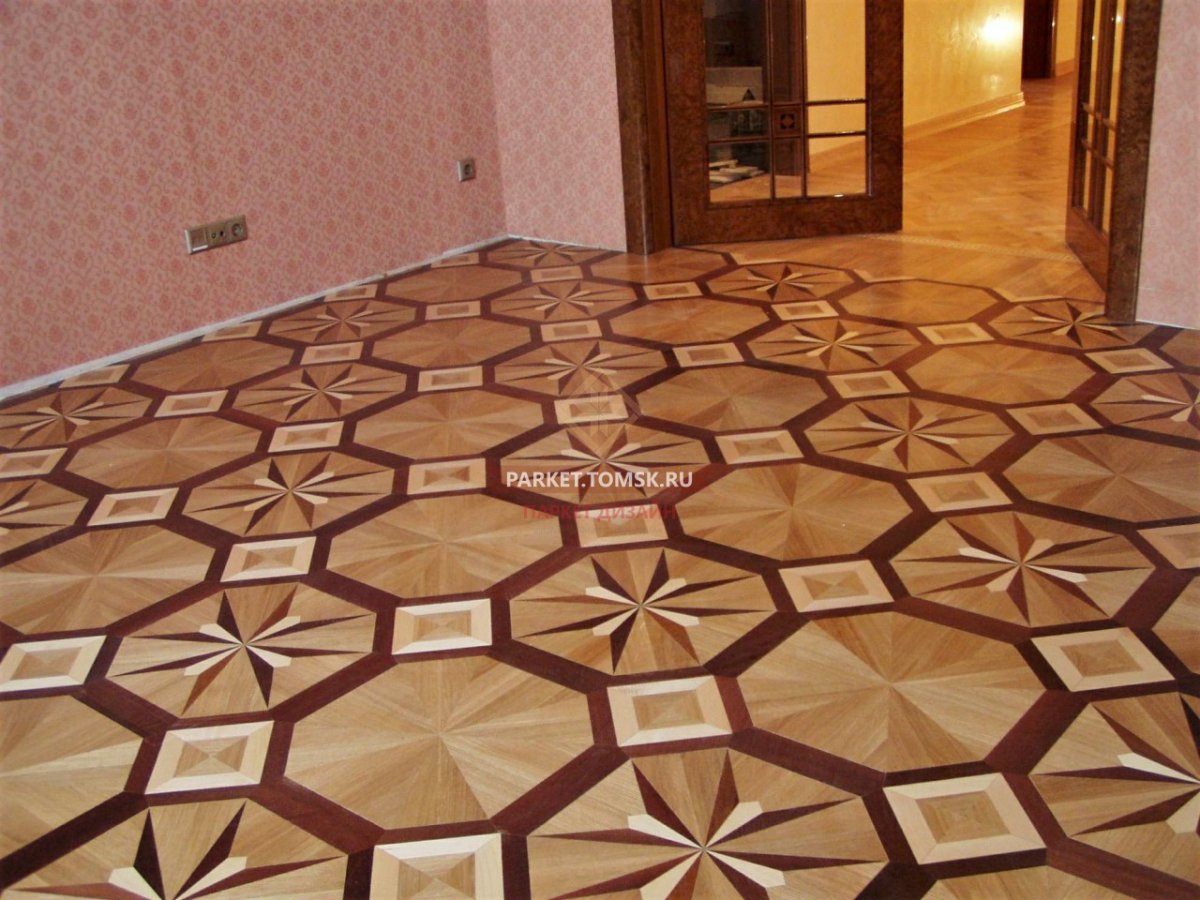 Линолеум рисунок ромб в гостиной