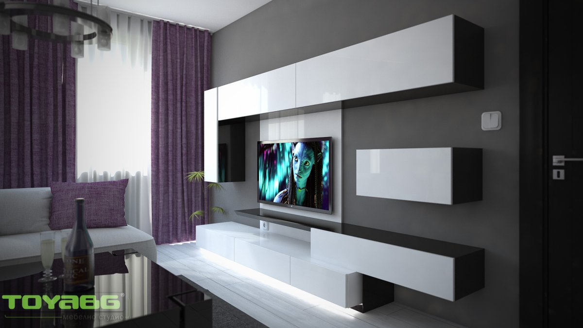 Телевизор на стене