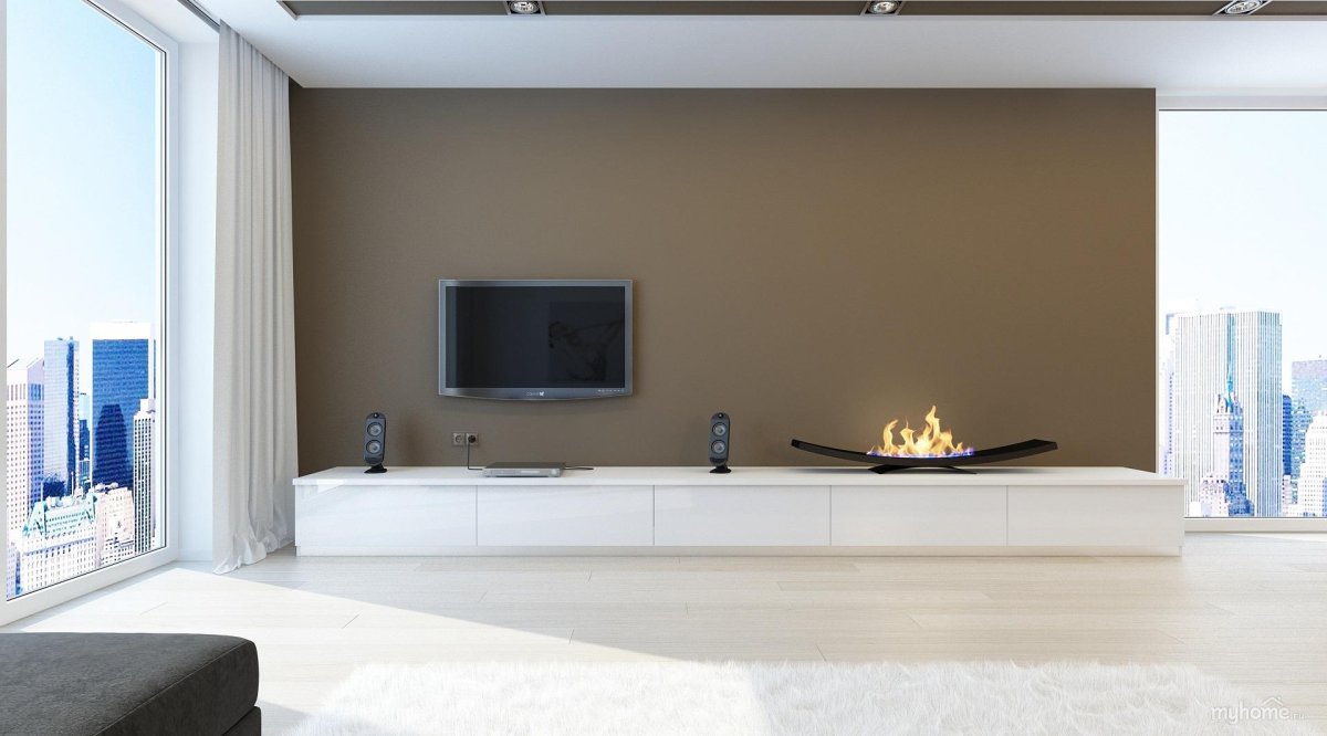 Комната с большим телевизором