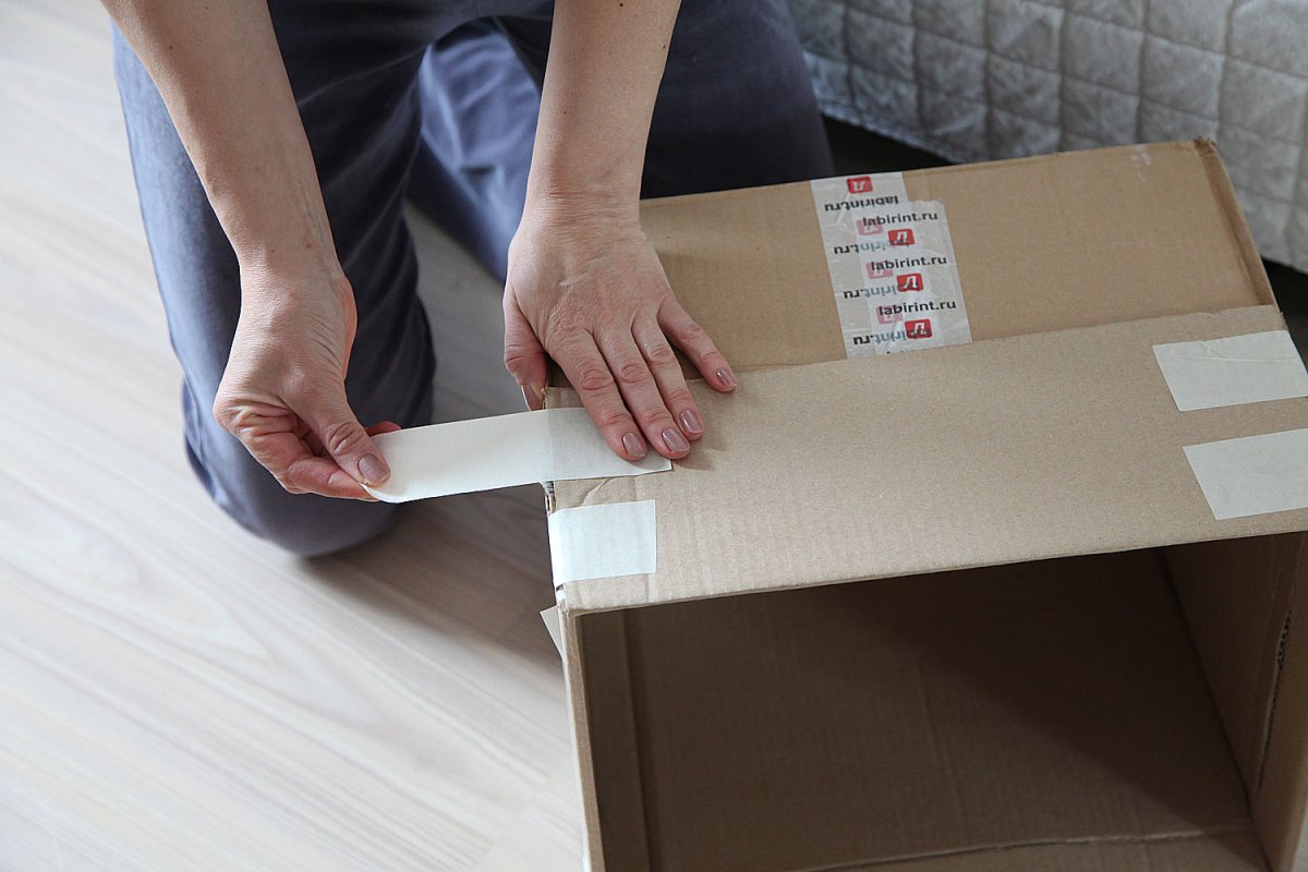 Декорирование картонной коробки