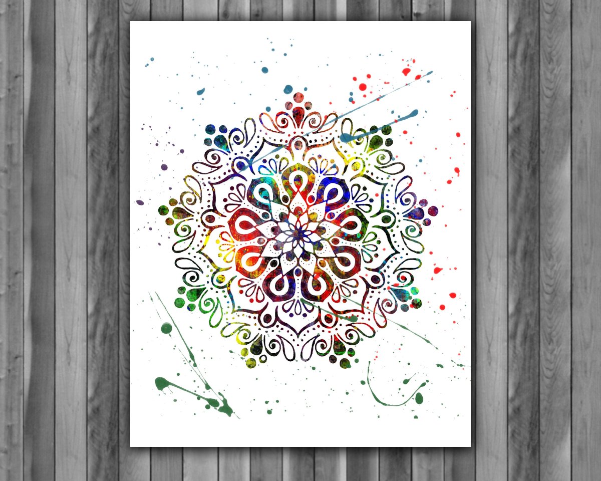 Картина Мандала в интерьере