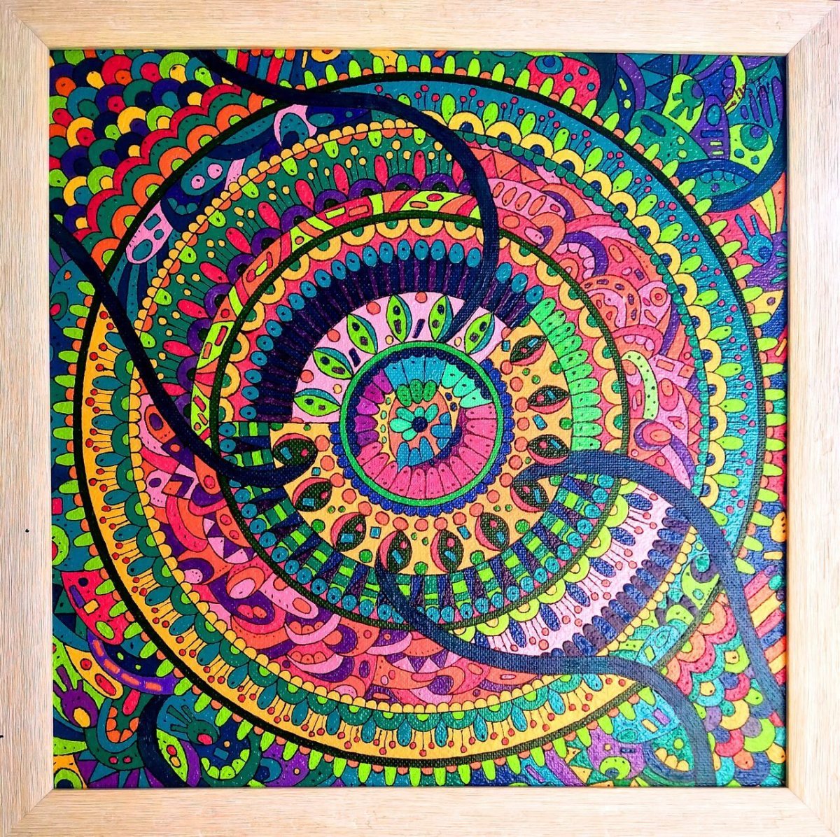 Мандала на стене