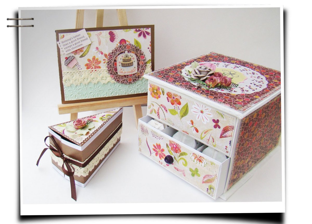 Декорирование коробок для хранения