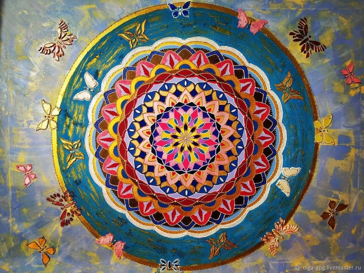 Мандала на стене