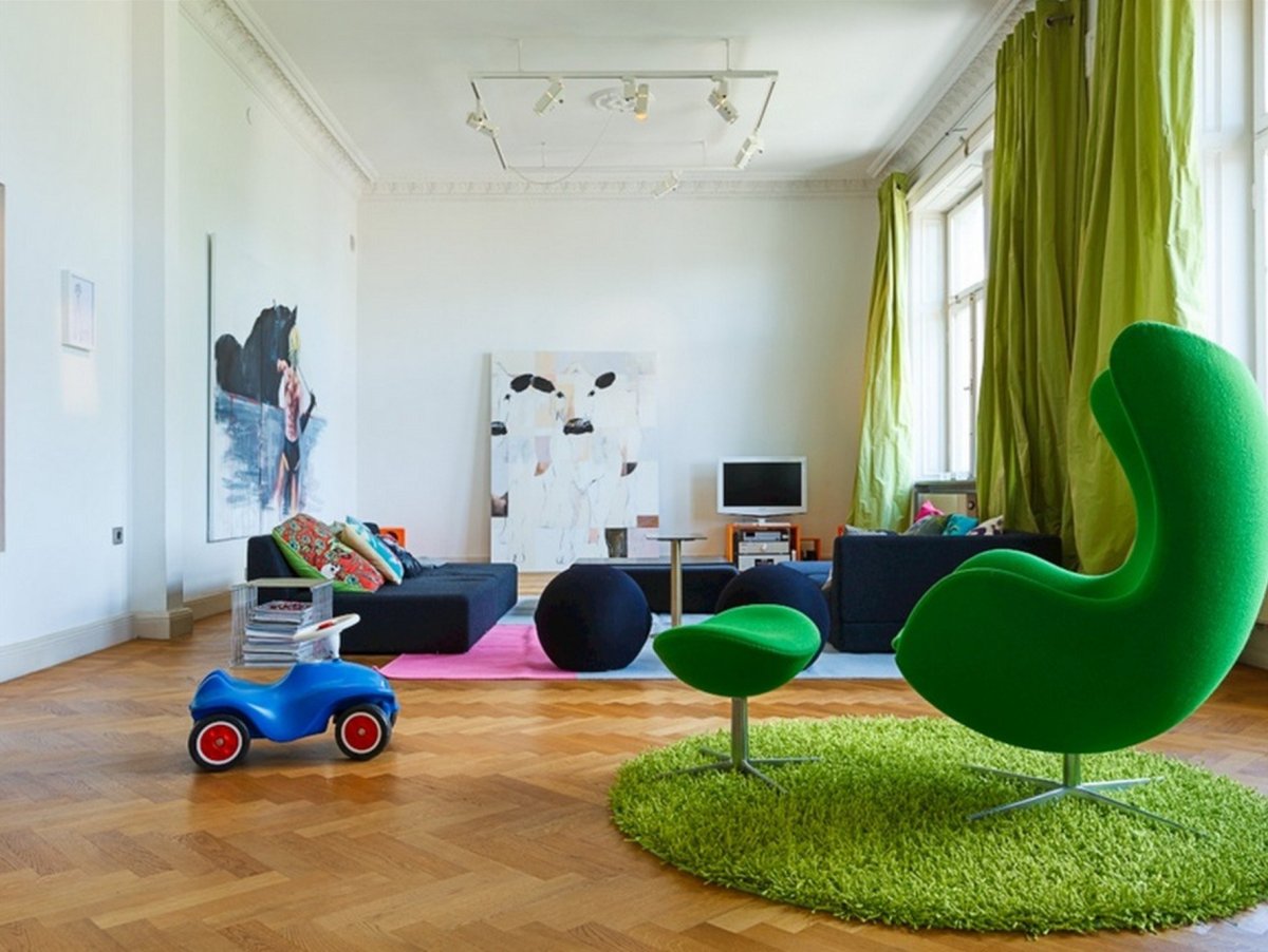 Кресло Гранд, зелёный вельвет