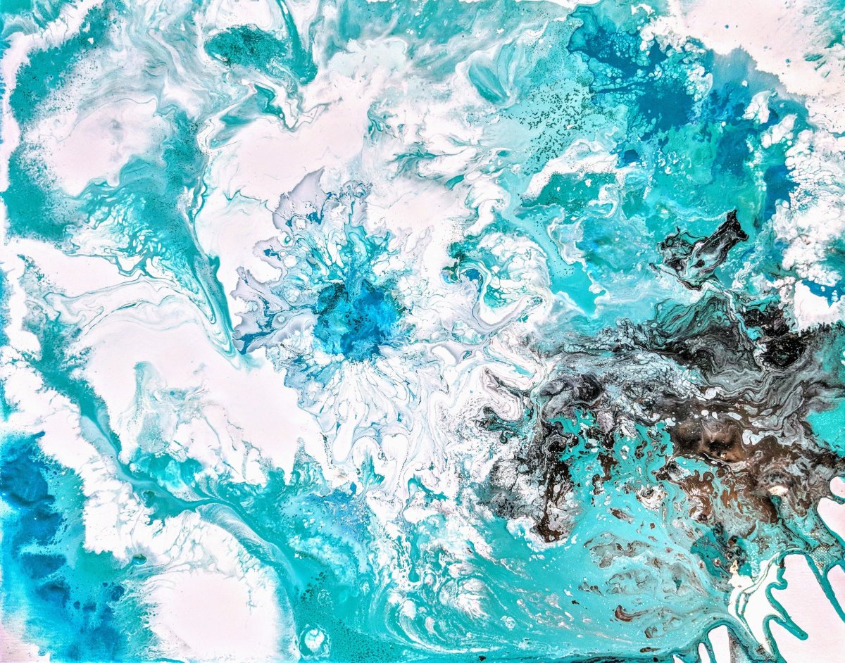 Бирюза и мрамор в интерьере