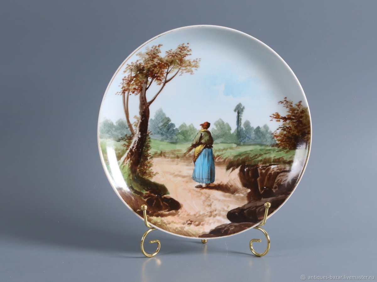 Настенная тарелка Лимож фарфор