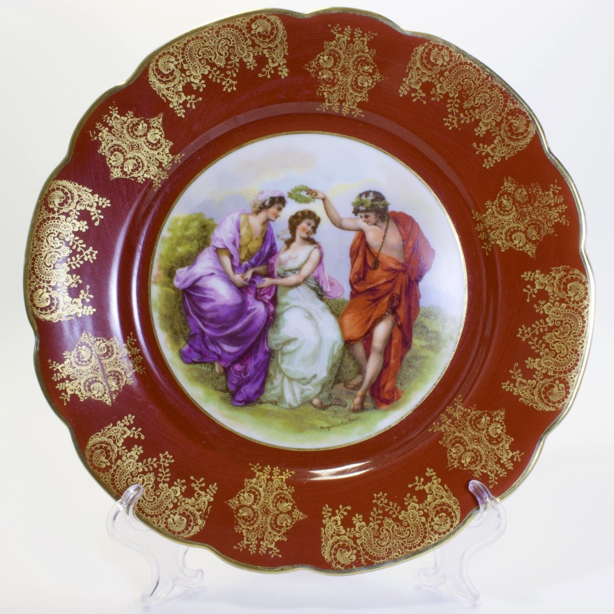 Тарелка фарфор Кузнецов Наполеон