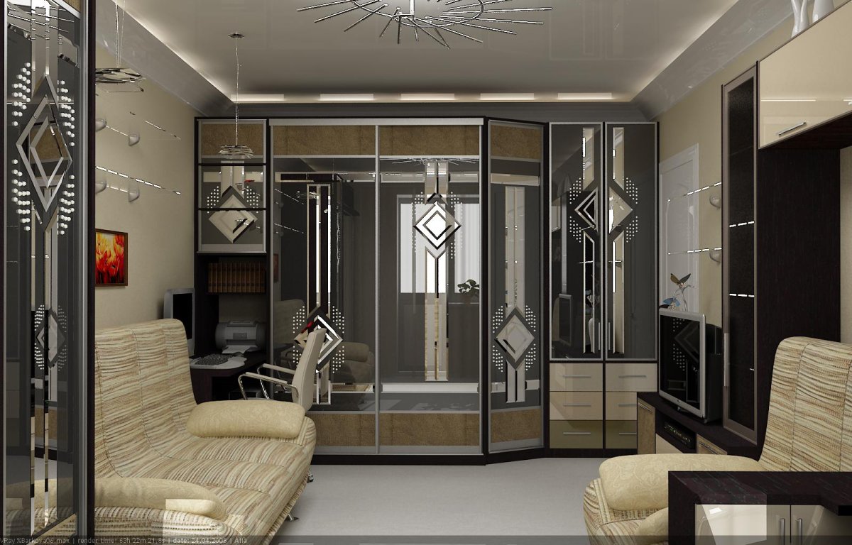 Шкаф-купе в комнату подростка