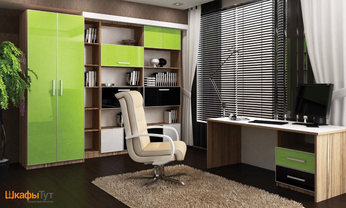 Рабочее место в шкафу