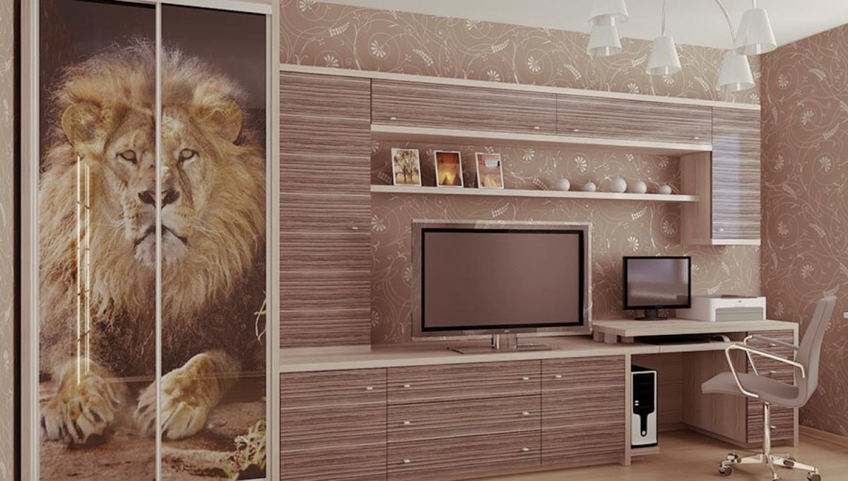 Шкаф со столом