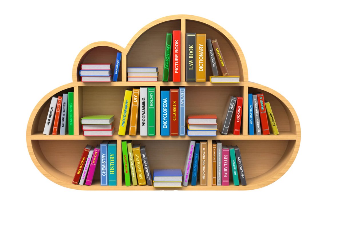 Детские книжки на полке