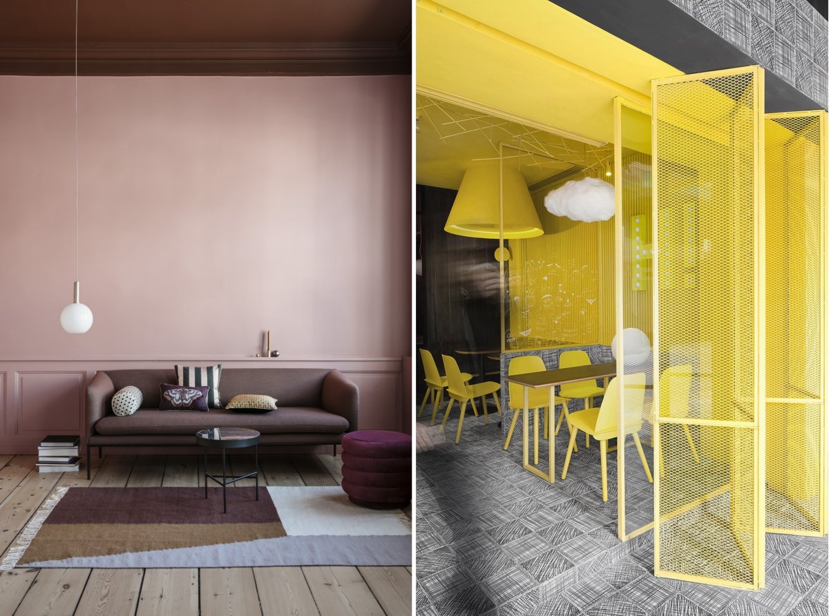 Тренды 2021 в дизайне интерьера жёлтый
