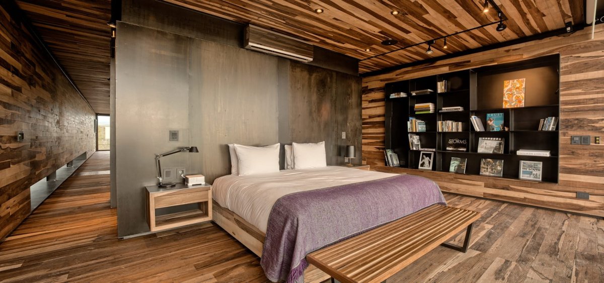 Деревянные кровати в стиле лофт