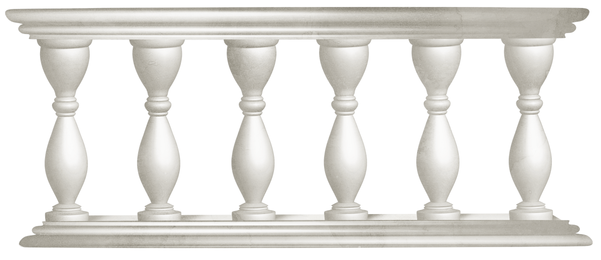 Балясины на прозрачном фоне