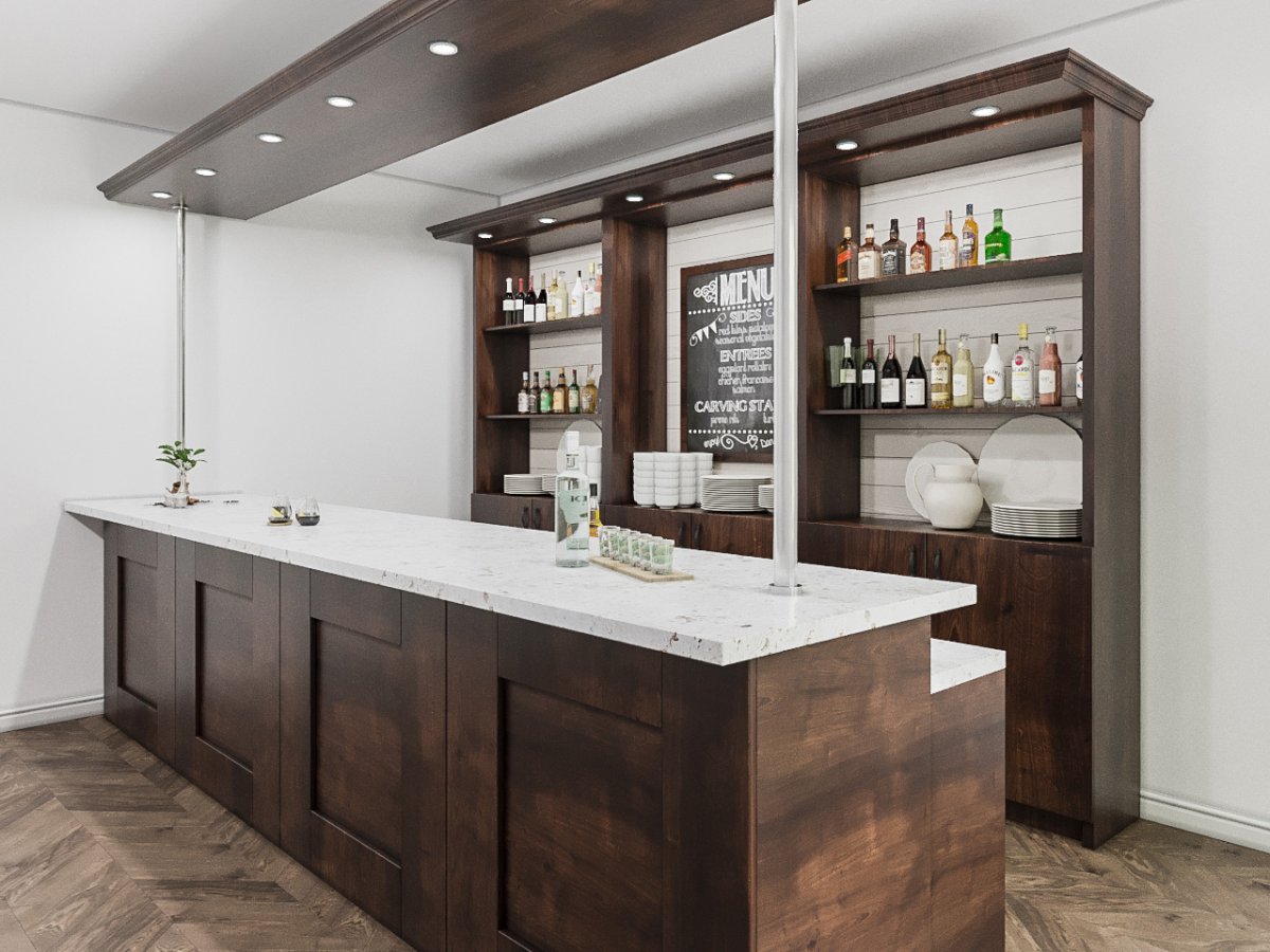 Барная стойка в ресторане