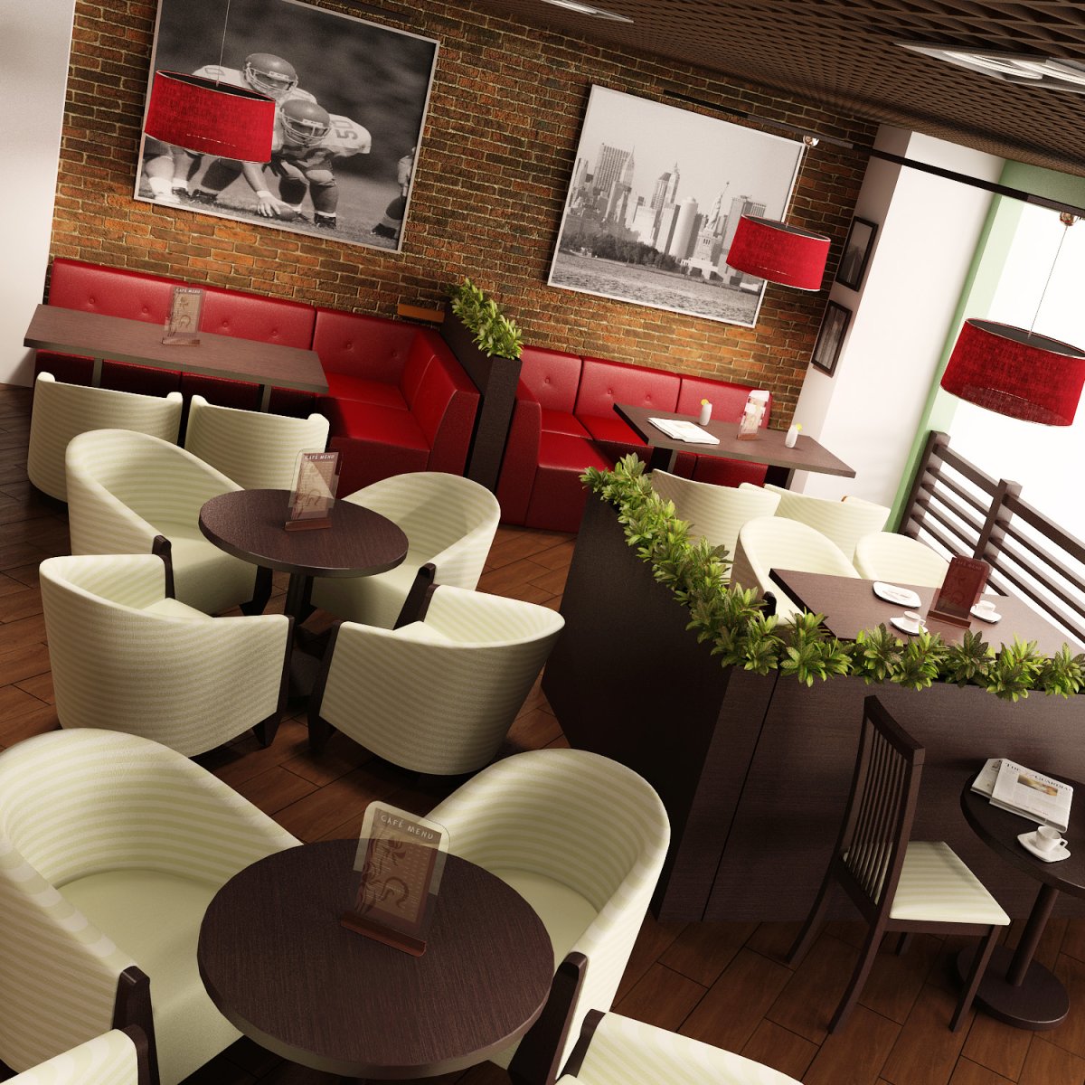 Интерьер кафе