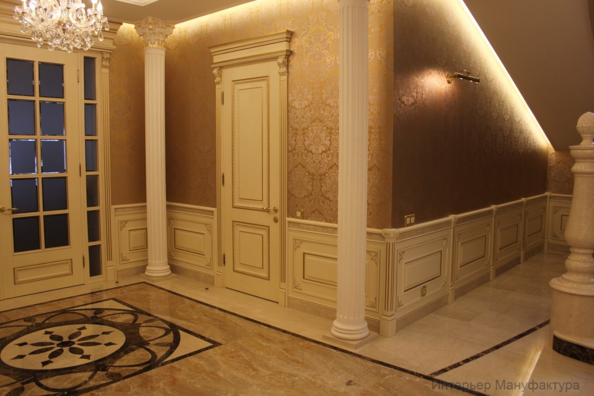 Колонна из гипса для декора