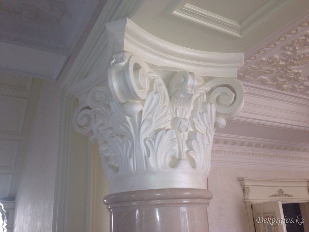 Крепление лепнины