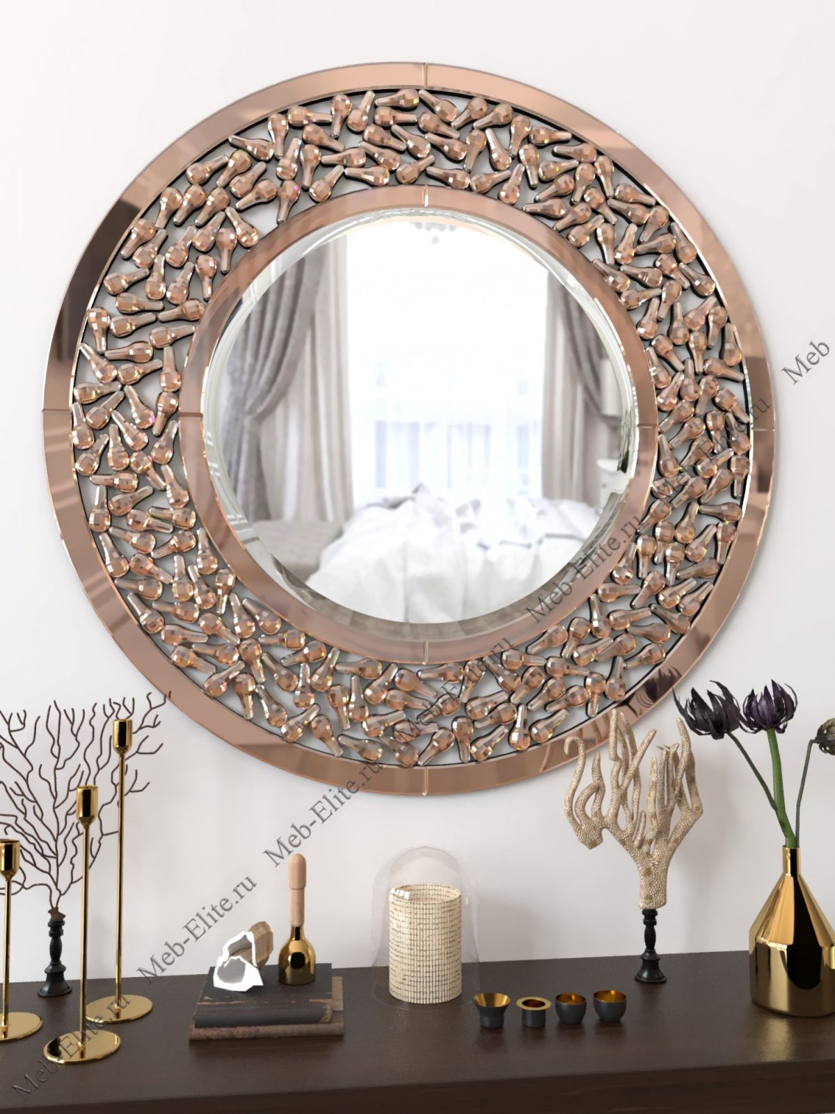 Зеркало солнце декор в интерьере