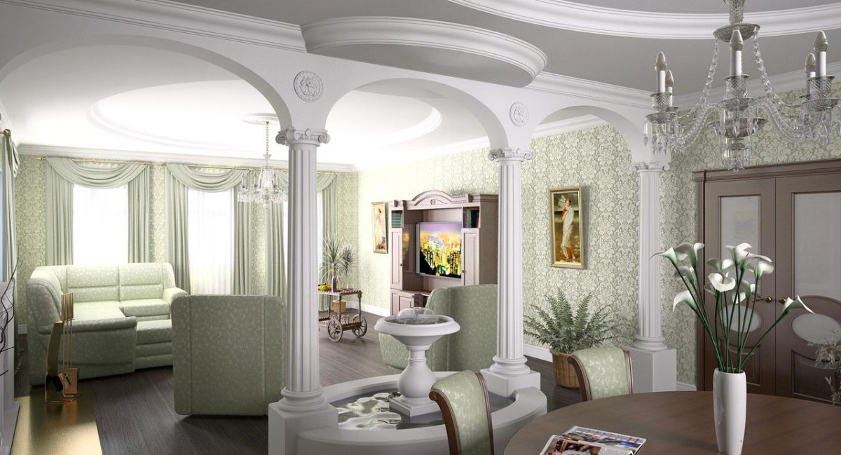 Ваза из гипса в угол