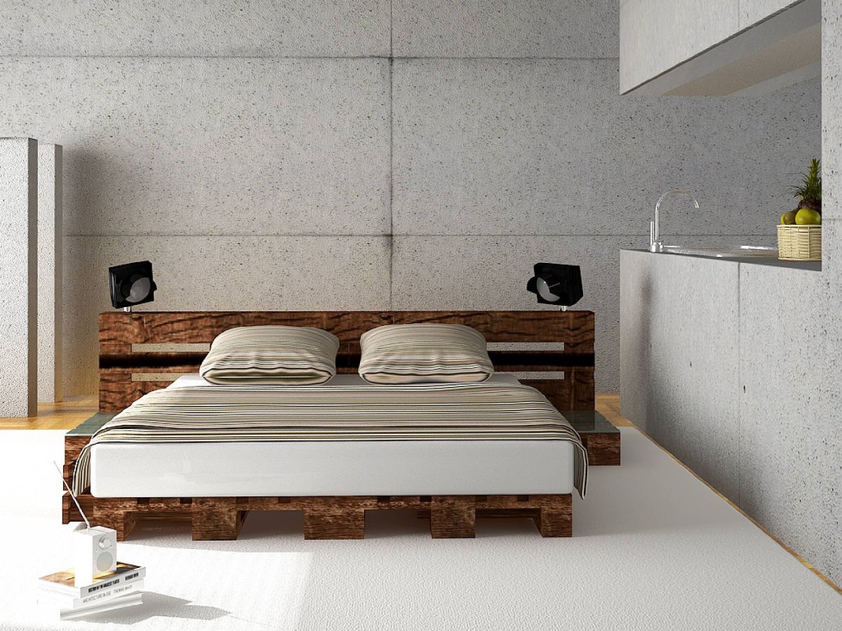 Подиум из поддонов