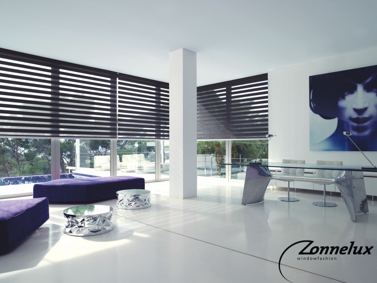 Рулонные шторы на панорамные окна